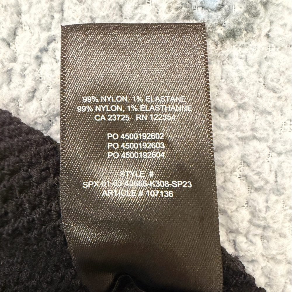 Babaton Black Ribbed Knit Top L NWOT - Picture 5 of 5